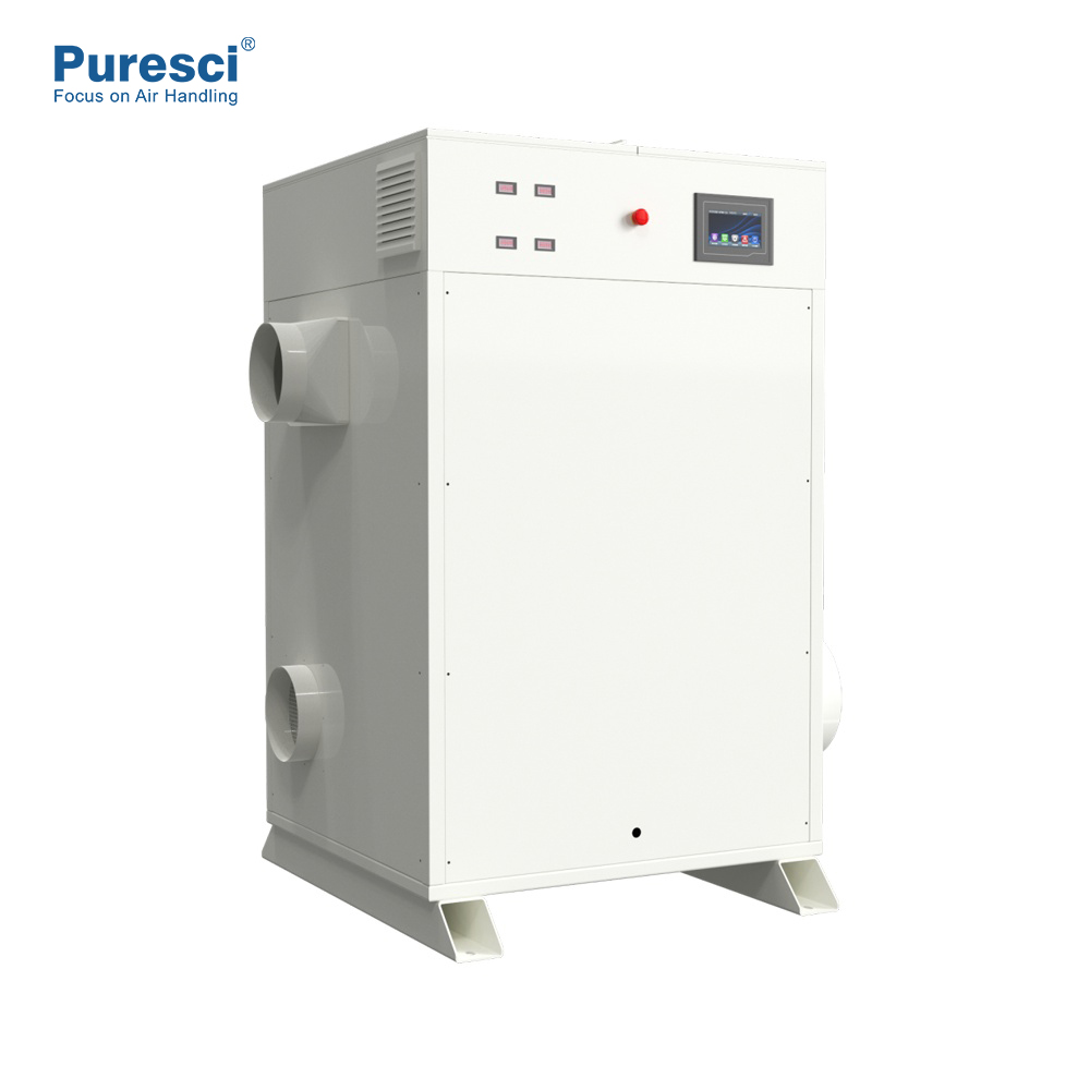 Puresci Dehumidifier Self-Inspection Power Memory Industrial Grow Room Silica Gel Rotary Dehumidifier