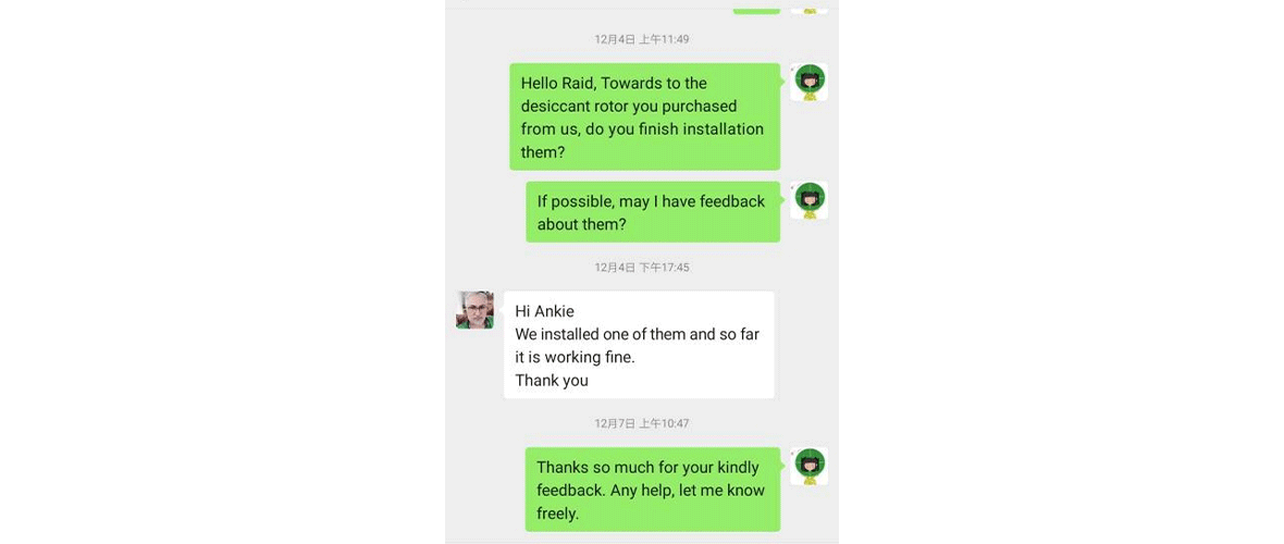 customer good review