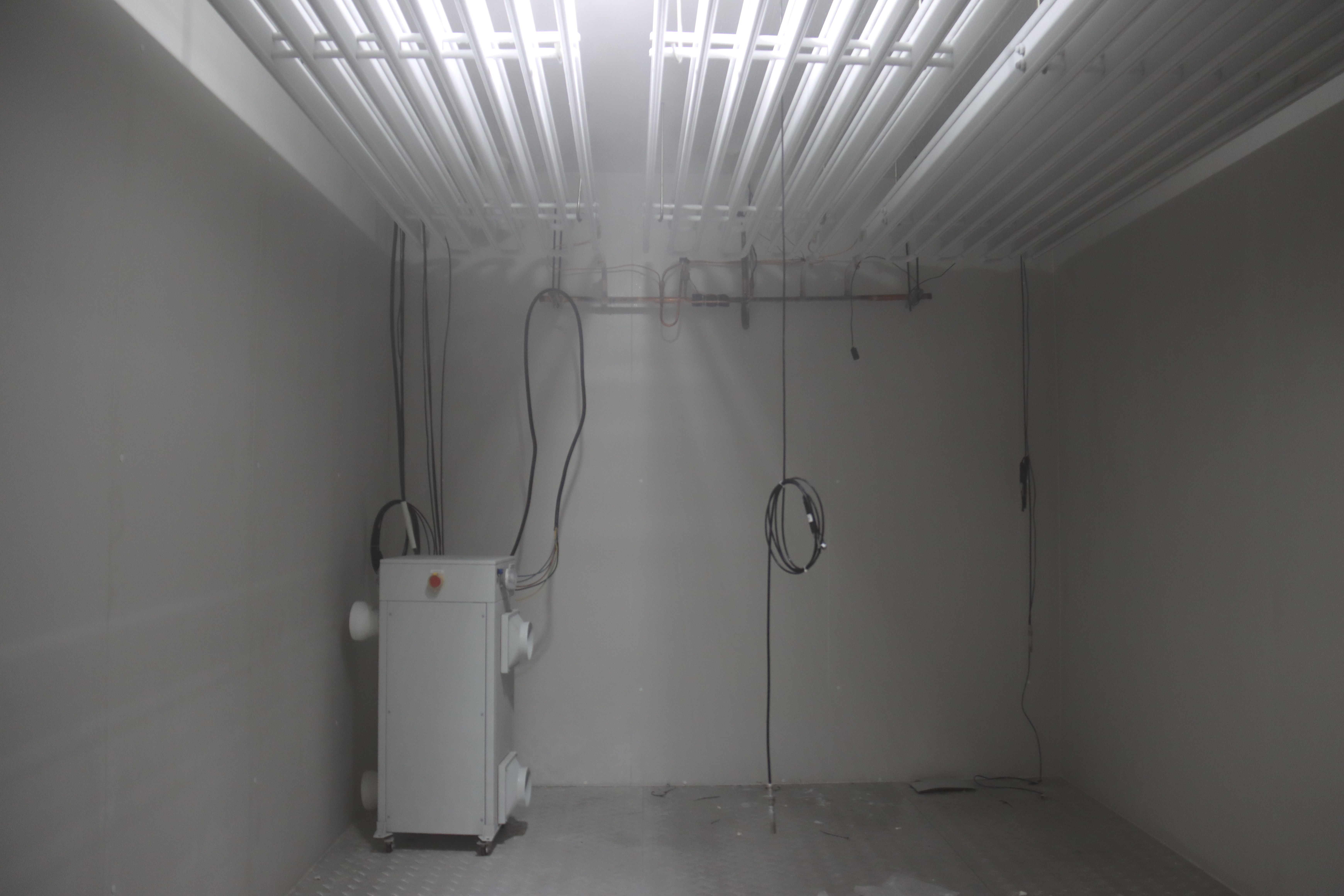 Industrial Dehumidifier in cold storage test room