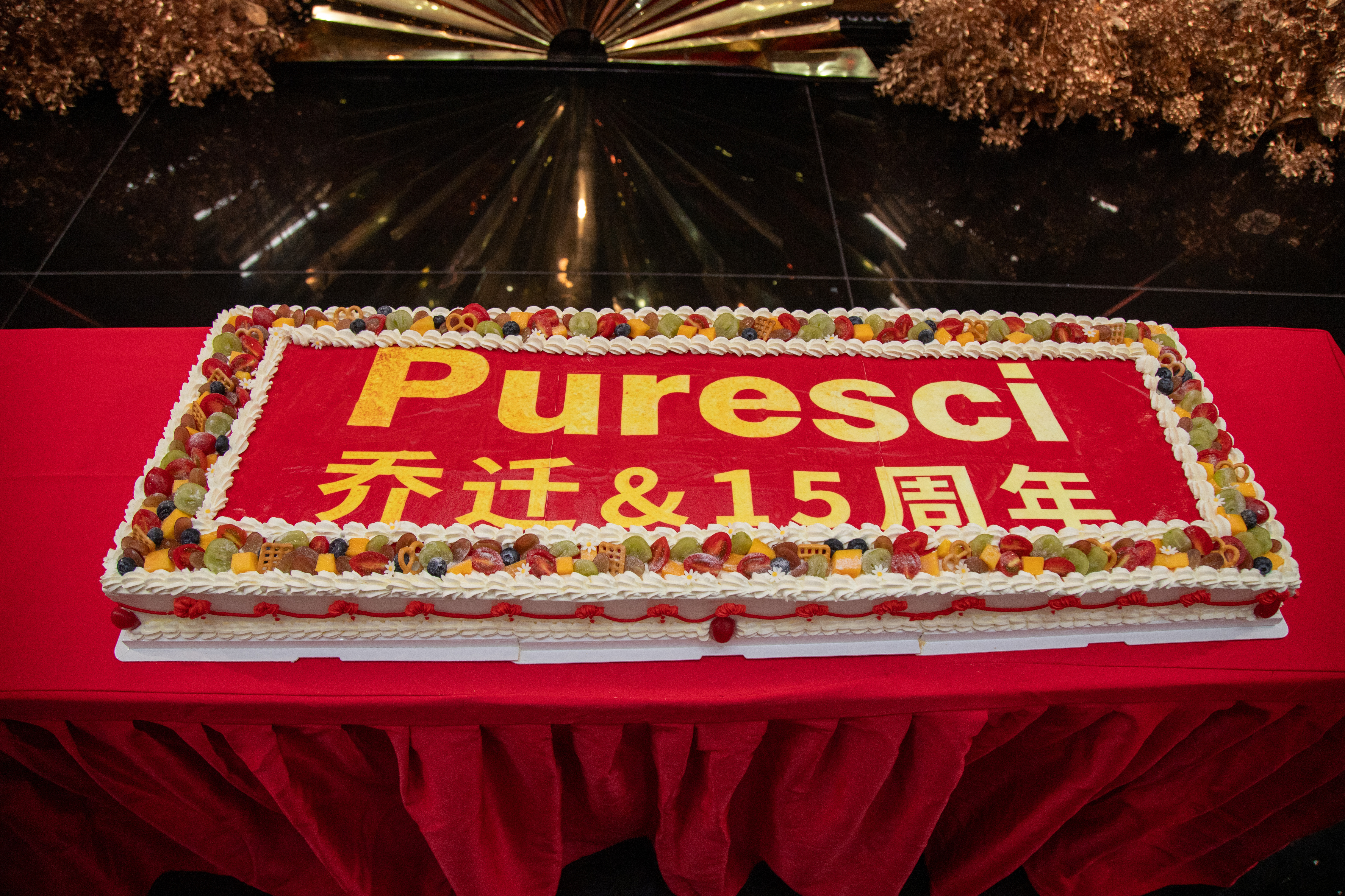 Puresci 15th Anniversary Cake