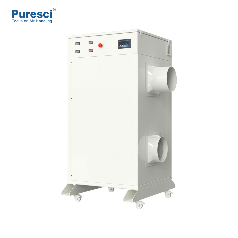 China Manufacturer's New Large Area Industrial Silica Gel Desiccant Rotary Dehumidifier with Humidity Control